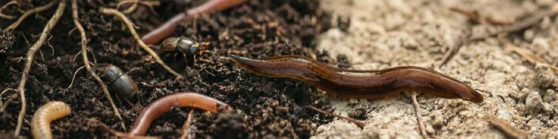 An AI (Nano banana) genererad bild av  lövplattmasken i naturen.