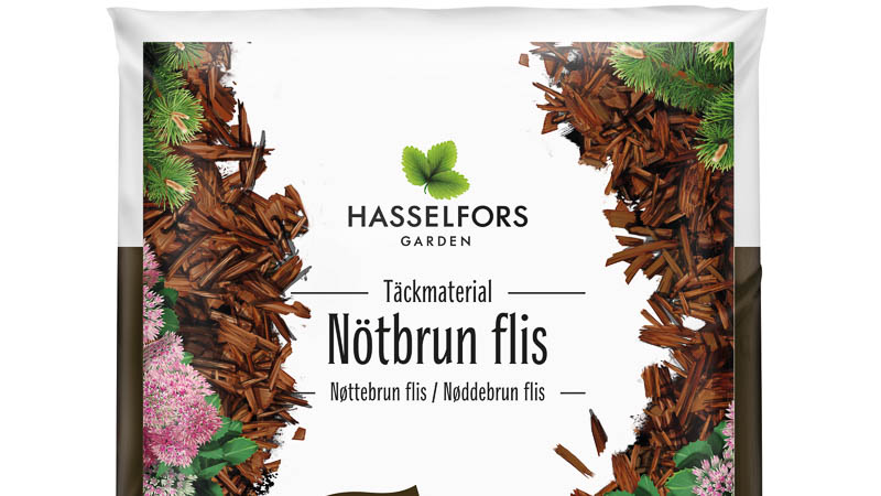 Nötbrun flis